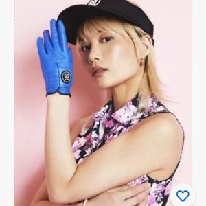 G/Fore Photo Floral Silky Nylon Sleeveless Golf Polo